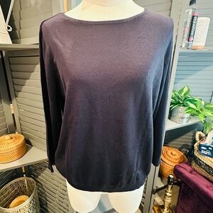 Navy Blue Lightweight Long Sleeve Sweater by Ann Taylor - NWTS!
